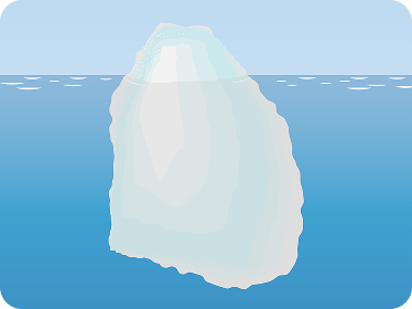 氷山の一角イラスト